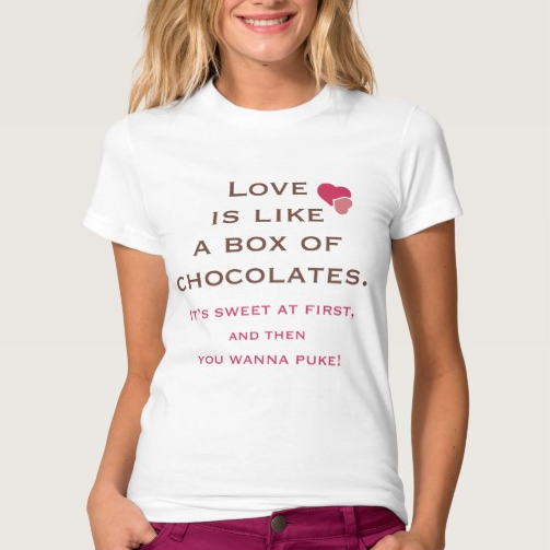 anti valentine's day gift ideas chocolates shirt